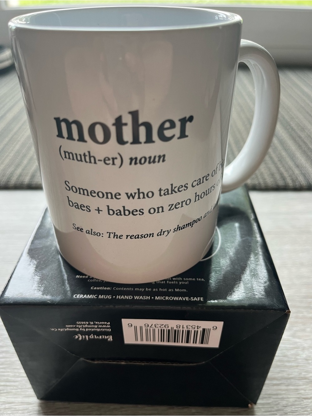 Bumplife White Mother Mug with Black Writing